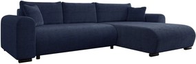 Ъглов диван Merkos-Тъмно синьо