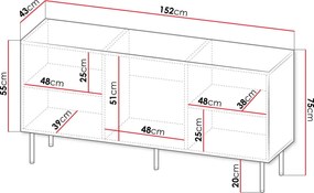 Бюфет Holes 3CB-Mauro-Leuko