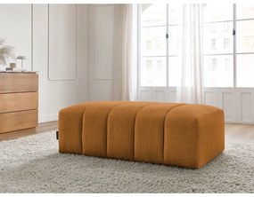 Табуретка от прежда с примки от букле в цвят горчица Annecy – Bobochic Paris