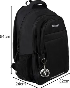 Черна раница от издръжлив материал - няколко размера Objem 22 L