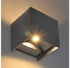 Brilagi - LED Екстериорен аплик CUBE LED/6W/230V антрацит IP54