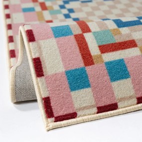 Килим със смес от вълна 180x230 cm Checkered Border – Flair Rugs