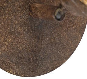 Стенна лампа ръждиво кафява регулируема с ключ - Kreta