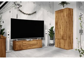 Дъбов гардероб 90x206 cm Vento 2 - The Beds