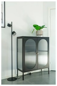 Черна метална витрина 90x110 cm Adelaide - House Nordic