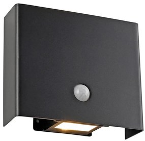 JUST LIGHT. 19471-18 - LED външно осветително тяло с датчик 2xLED/1,25W/3,7V 440