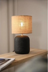 Настолна лампа с абажур от юта в черен и естествен цвят (височина 32,5 cm) Montagna - Markslöjd