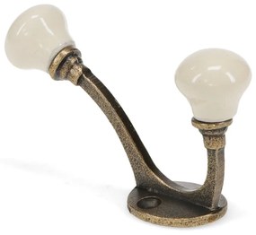 Кремава метална стенна закачалка 3 cm – Rex London