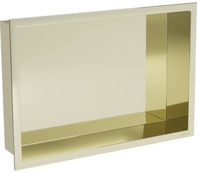 Mexen X-Wall-R вдълбочена рафт с яка 45 x 30 см, златен - 1950453010