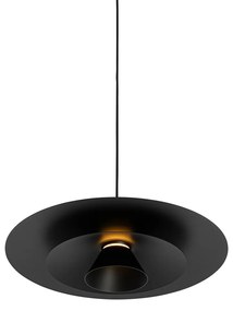 Дизайнерски окачен аплик черен с LED 3-степенна димируема - Pauline