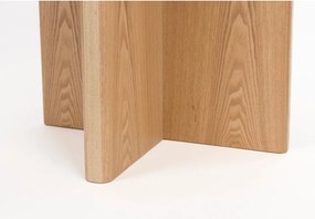 Кръгла трапезна маса от декор от дъб ø 120 cm Laurent – White Label