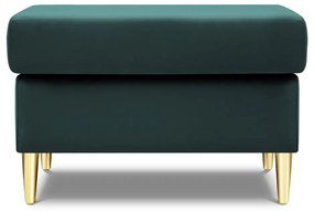 Кадифена табуретка в петролен цвят Kyoto – Cosmopolitan Design