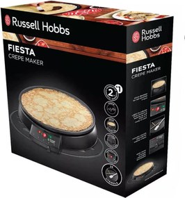 Уред за палачинки Russell Hobbs Fiesta 20920-56, 1000W, 30 см, Включени прибори, Черен