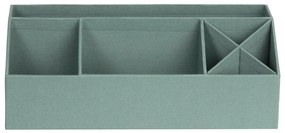 Зелен картонен органайзер за канцеларски материали Elisa Canvas Paper Laminate – Bigso