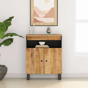352913 vidaXL Сайдборд с 2 врати, 60x33x75 см, мангово дърво масив