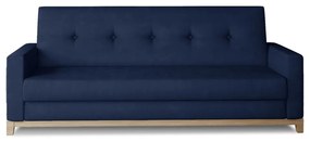 Тъмносин кадифен сгъваем/с място за съхранение диван 216 cm Selene – ELTAP