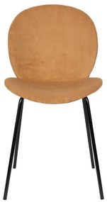 Жълти трапезни столове в цвят охра в комплект от 2 броя Bonnet - Zuiver