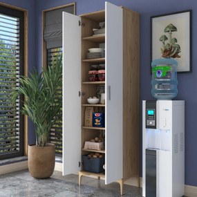 Многофункционален шкаф JE102, цвят Орех Бял