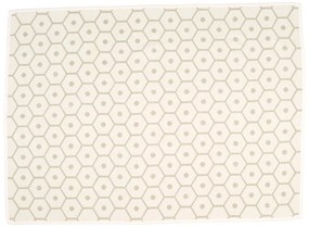 Кремаво одеяло със смес от вълна 140x180 cm Honey Sand – Pappelina