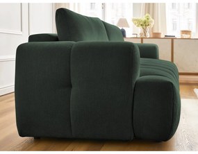 Зелен сгъваем/с място за съхранение диван 251 cm Fuji – Bobochic Paris