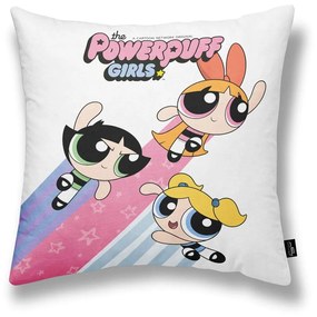 Калъфка за възглавница Powerpuff Girls Powerpuff A Бял 45 x 45 cm