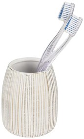 Керамична чаша за четки за зъби от в бял и златист цвят Pascoli – Wenko