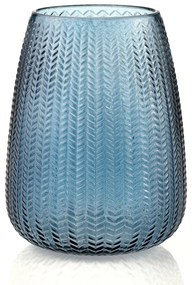 Синя стъклена ваза (височина 24 cm) Sevilla – AmeliaHome