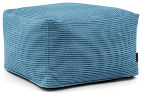 Син пуф от рипсено кадифе Softbox MooG – SLOWDOWN