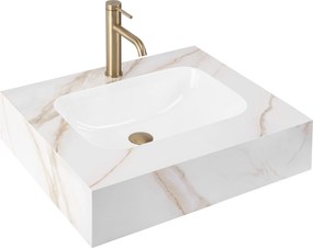 Стенна мивка REA Aresa Grey Gold 60