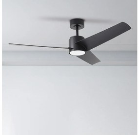 ZEVENTI - LED таванен вентилатор ORVIETO LED/18W/230V Wi-Fi Tuya черен + дистанционно управление