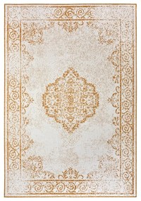Външен килим в бял цвят и жълта охра 200x290 cm Cebu – NORTHRUGS