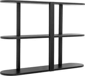 Черен на няколко нива стенен рафт 80 cm Vicente – Bloomingville