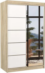 Гардероб Etienne 120 плъзгащ се-Drus-Leuko