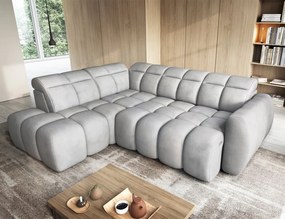 Ъглов диван Chicago-Сив-Ляв