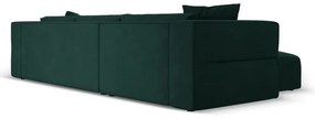 Зелен ъглов диван, ляв ъгъл Esther – Milo Casa