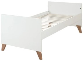 Детско креватче в бял и естествен цвят 70x140 cm Ole – Roba