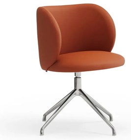 Оранжев тапициран трапезен стол Mogi – Teulat