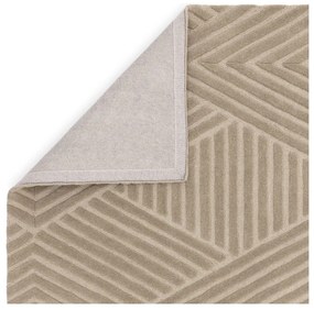 Светлокафяв вълнен килим 200x290 cm Hague - Asiatic Carpets