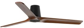 FARO 33839 - Таванен вентилатор HEYWOOD TUB L бор/черен пр. 132 см + DO