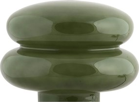 Зелена стъклена настолна лампа (височина 24 cm) Incesante – Leitmotiv