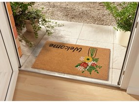 Килимче от кокосови влакна 75x45 cm Hello &amp; Flowers - Hanse Home