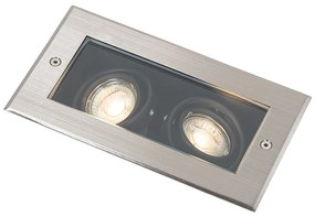 Модерен наземни прожектор стомана 2-светлина регулируем IP65 - Oneon