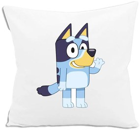 3D възглавничка Bluey Бял 30 x 30 cm Квадратек