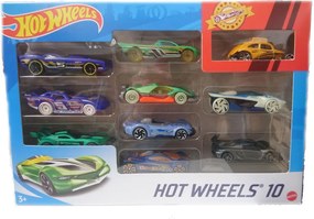 Hot Wheels - Комплект 10 броя метални колички 1:64, асортимент