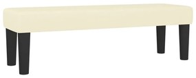 346662 vidaXL Пейка, кремава, 100x30x30 см, изкуствена кожа