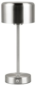 LED настолна лампа с възможност за димиране в сребристо (височина 30 cm) Jeff - Trio