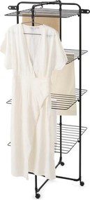 Матово черна сушилня за дрехи 30 m HangOn Tower – Brabantia