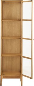 Витрина в естествен цвят 47x180x40 cm Zamora – House Nordic