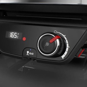 Електрическо барбекю Weber Grill Pulse 1000 81010079, 1800W, 300°C, LED дисплей, iGrill, Черен/инокс