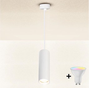 BRILAGI - LED димируем полилей на кабел SELE 1xGU10/4,8W/230V бял